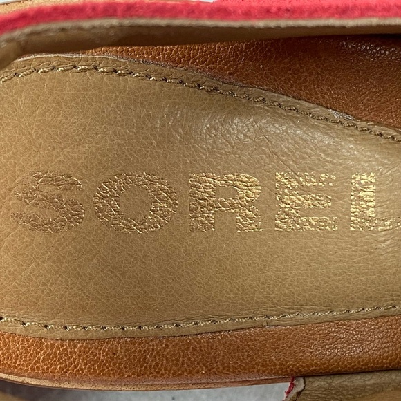 Sorel Ladies After Hours Slingback Sandals in Red size 8
